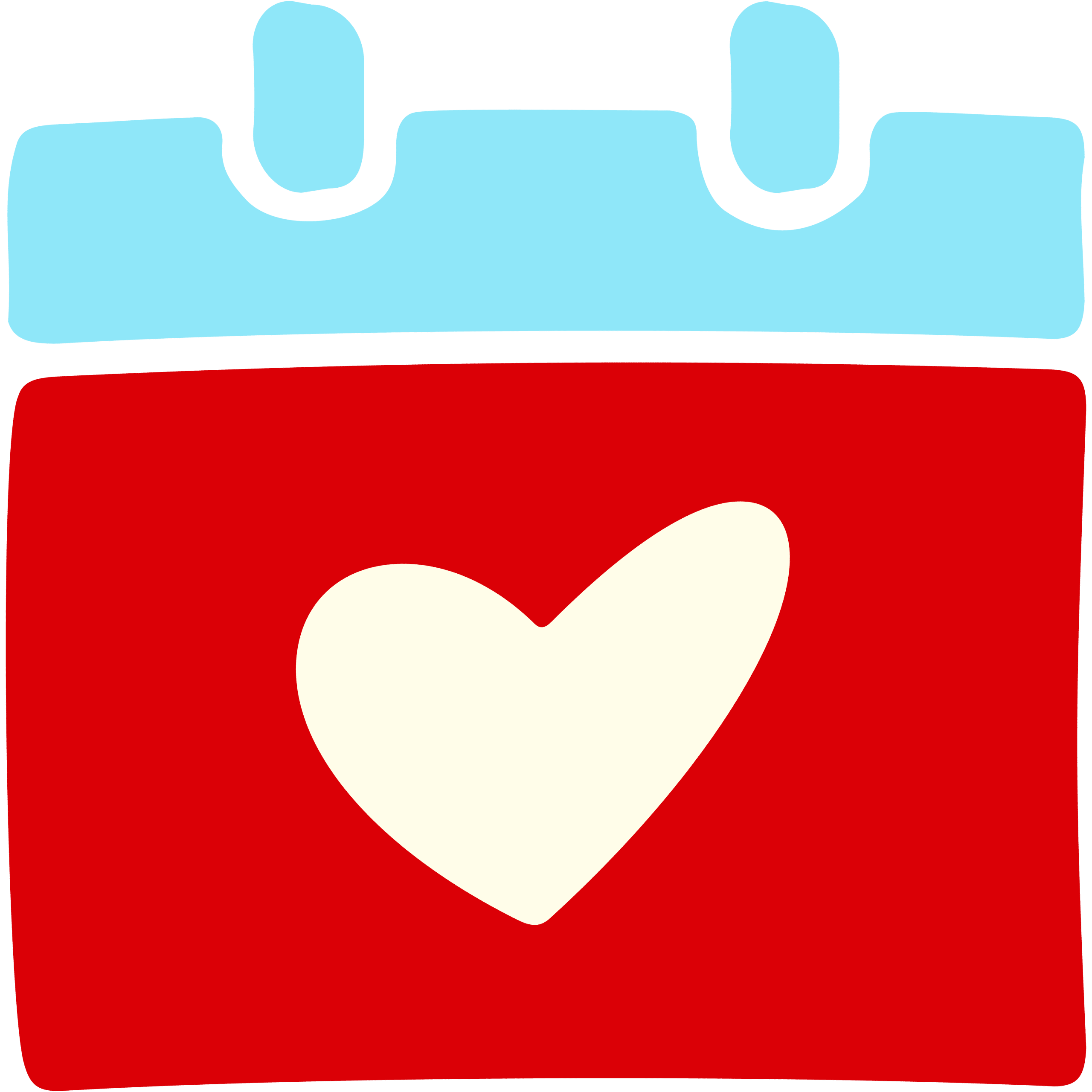 Ronald McDonald House styled calendar icon