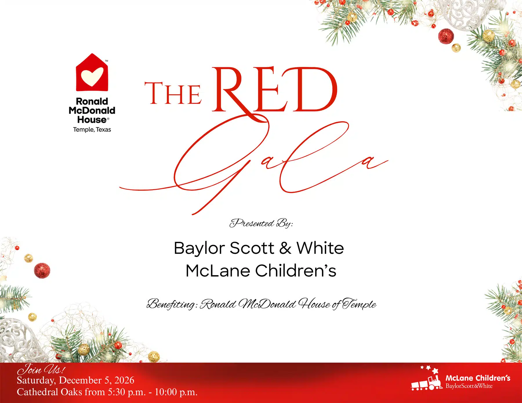 The Red Gala benefiting the Ronald McDonald House of Temple