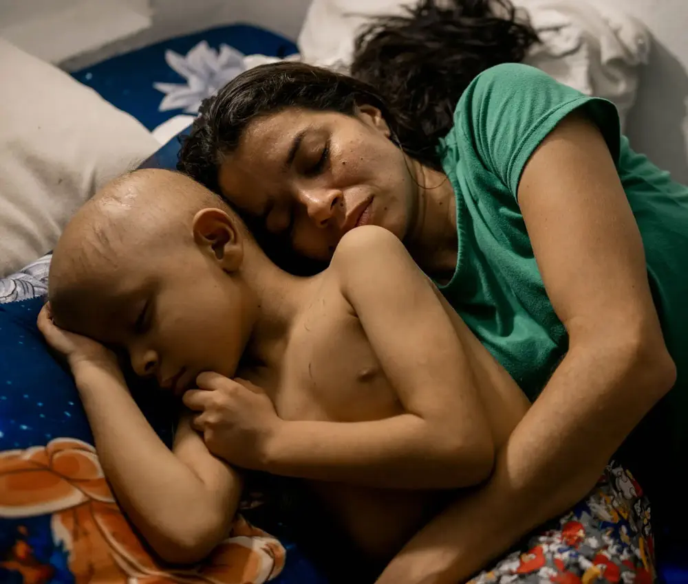A family kept close to their hospitalized child by the Ronald McDonald House of Temple