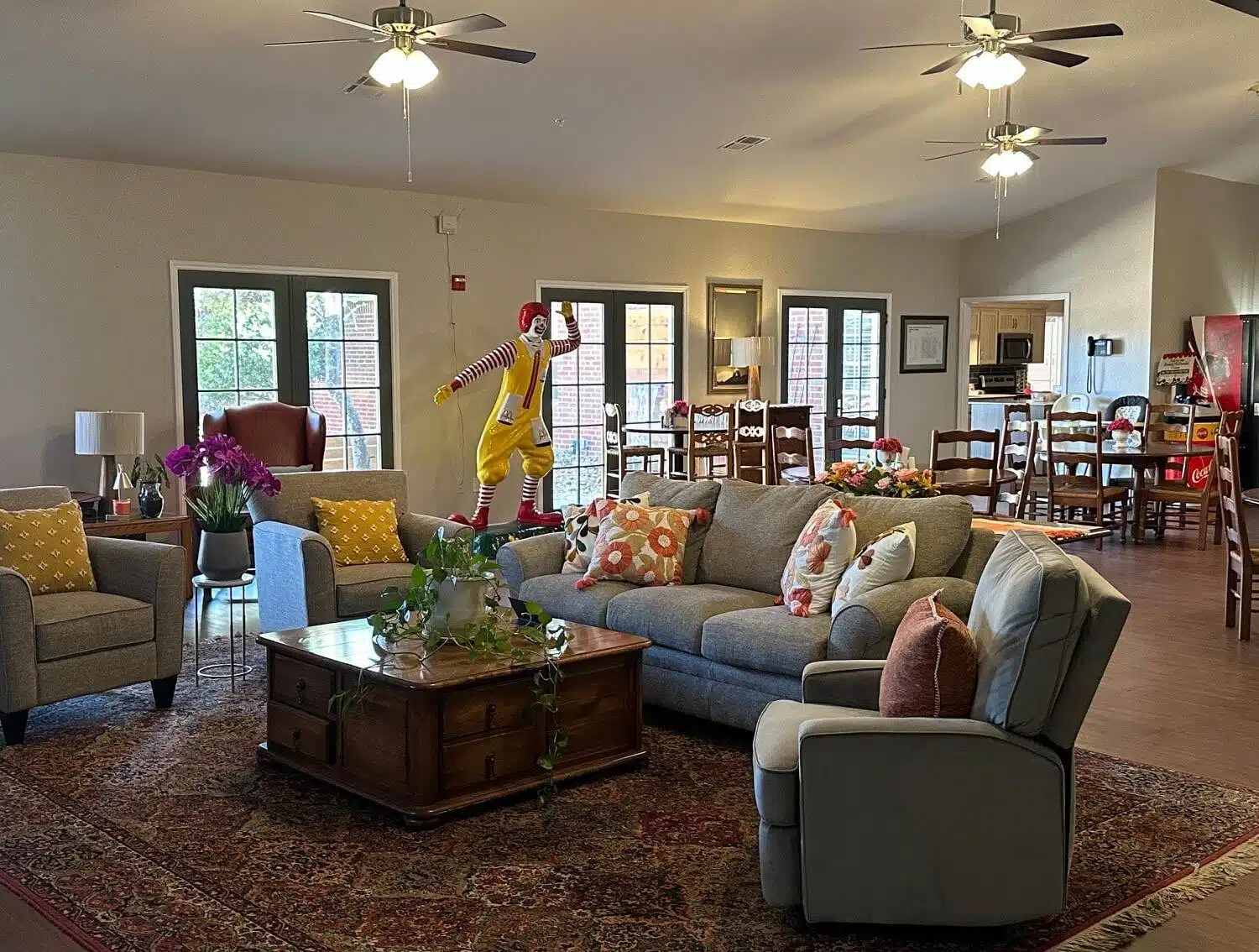 The community room at the Ronald McDonald House of Temple